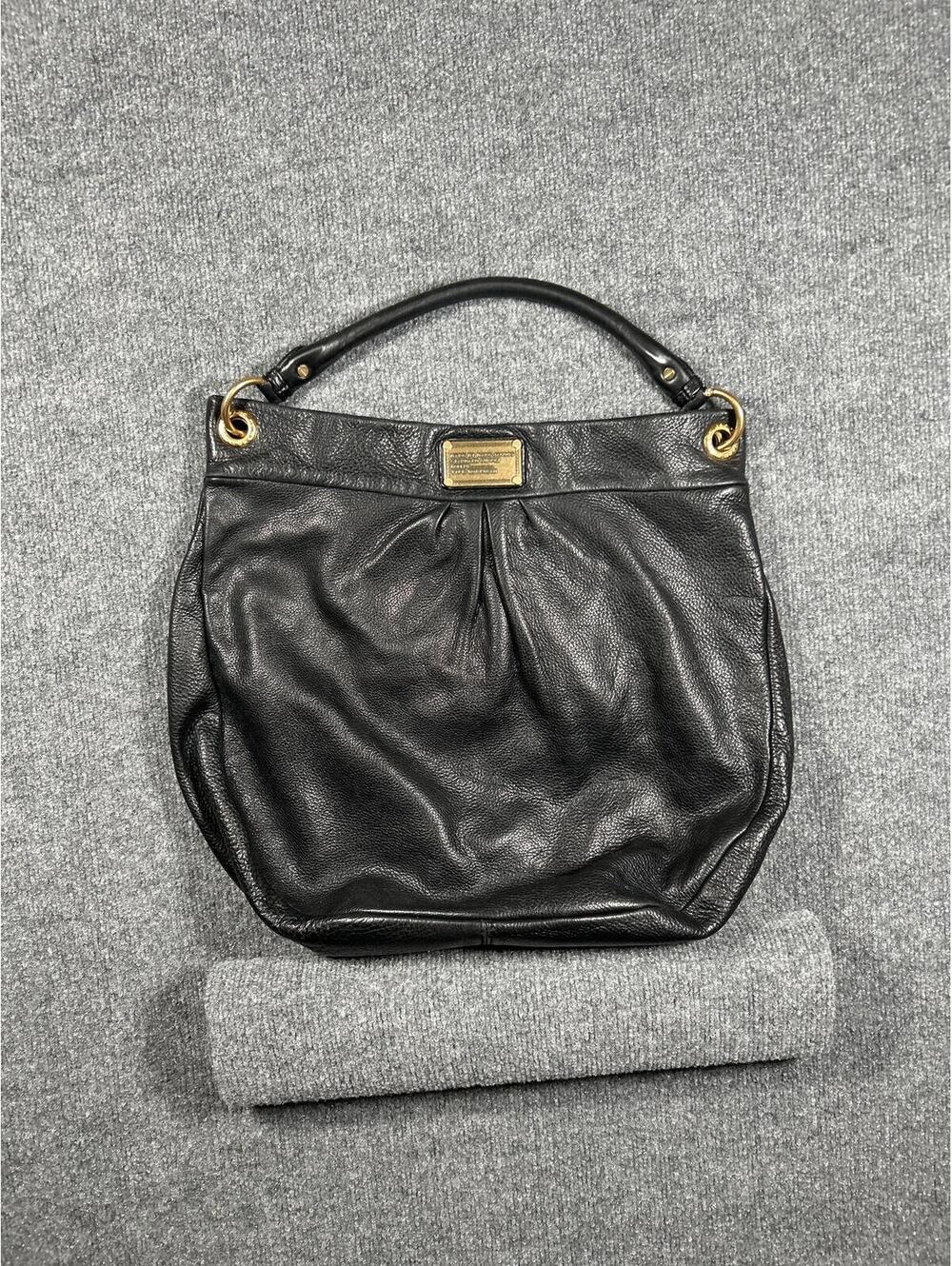 Marc by Marc Jacobs Black Leather Hobo Shoulder Bag